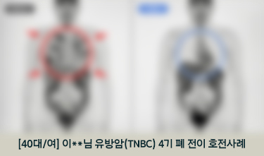 유방암 통합암치료 후 NED상태, ECOG 2->1 호전후기
